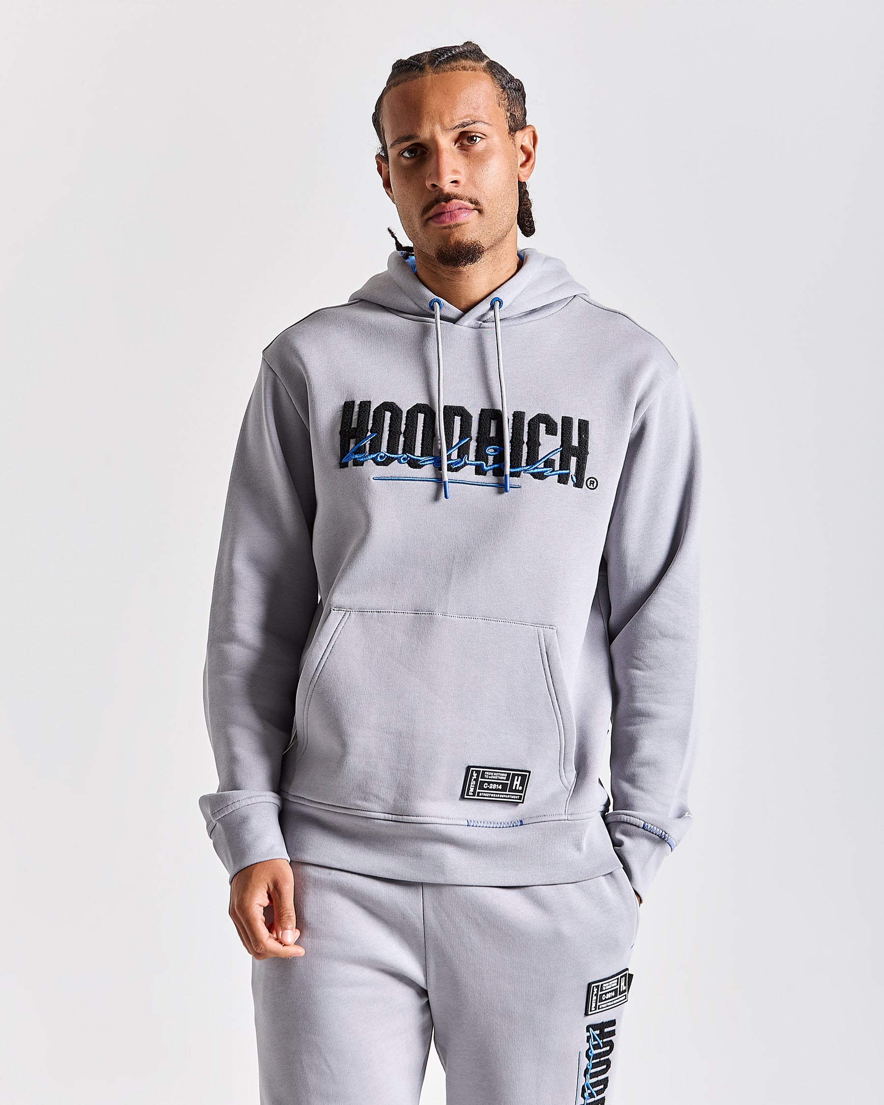 Blend Hoodie - Grey/Black/Blue