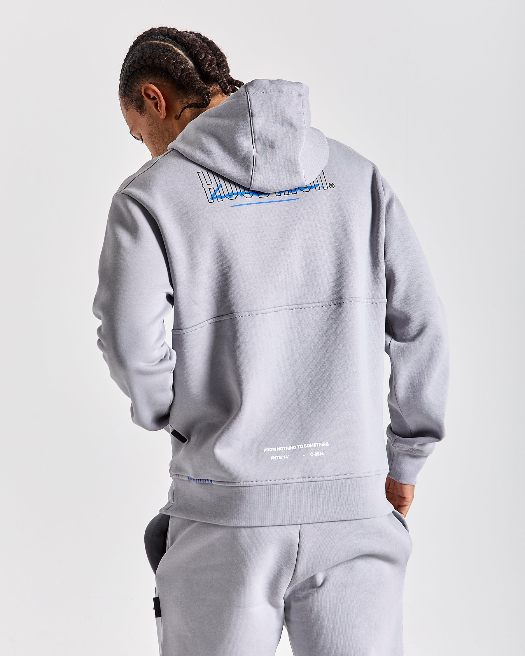 Blend Hoodie - Grey/Black/Blue