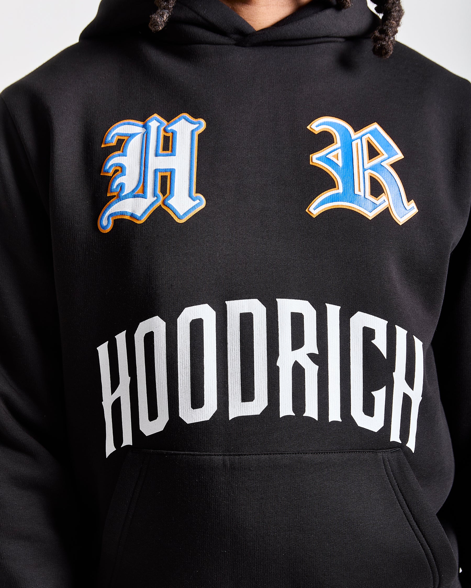 Menace Hoodie - Black/Blue/Orange