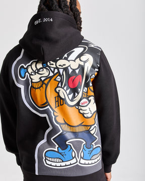 Menace Hoodie - Black/Blue/Orange