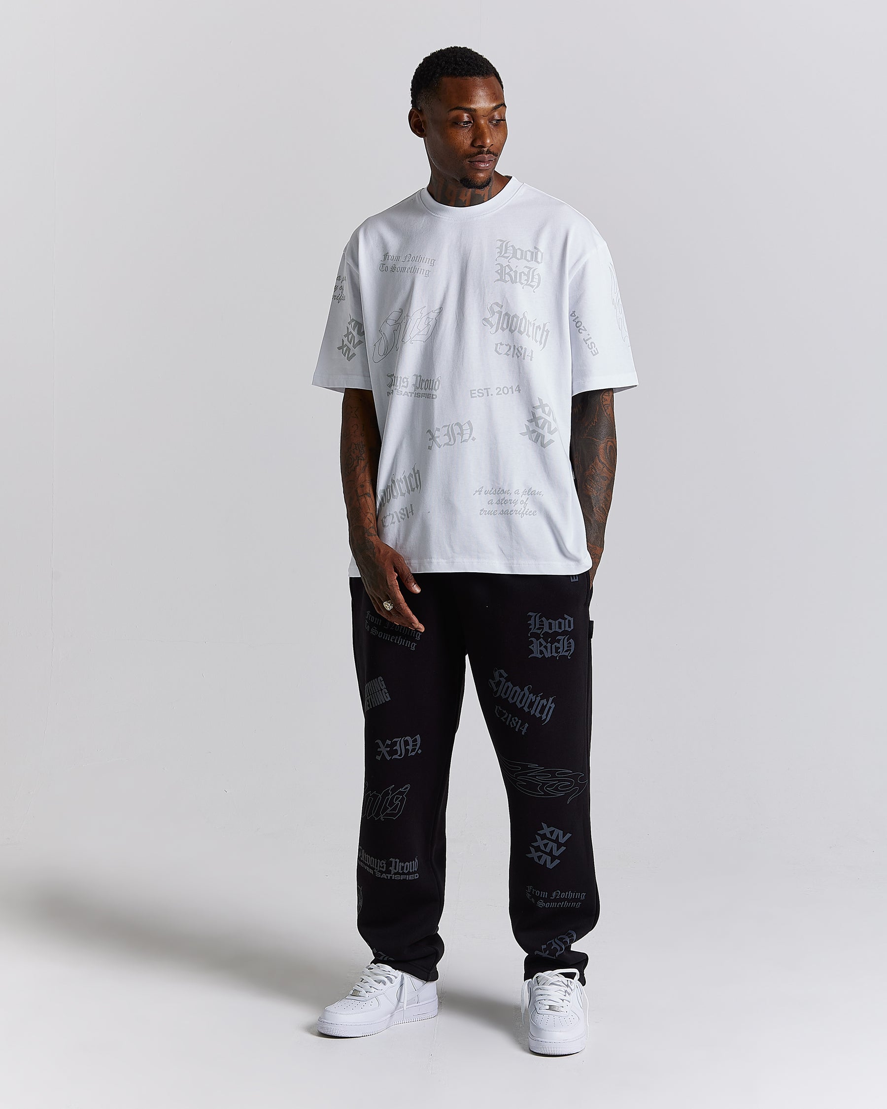 Chroma Oversized T-Shirt - White/Grey