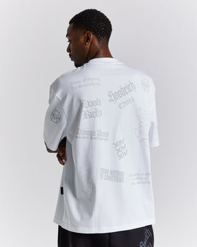 Chroma Oversized T-Shirt - White/Grey