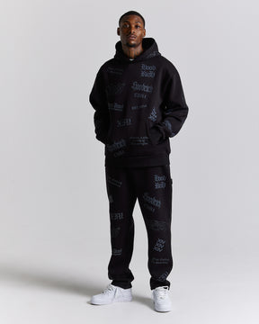 Chroma Oversized Hoodie - Black