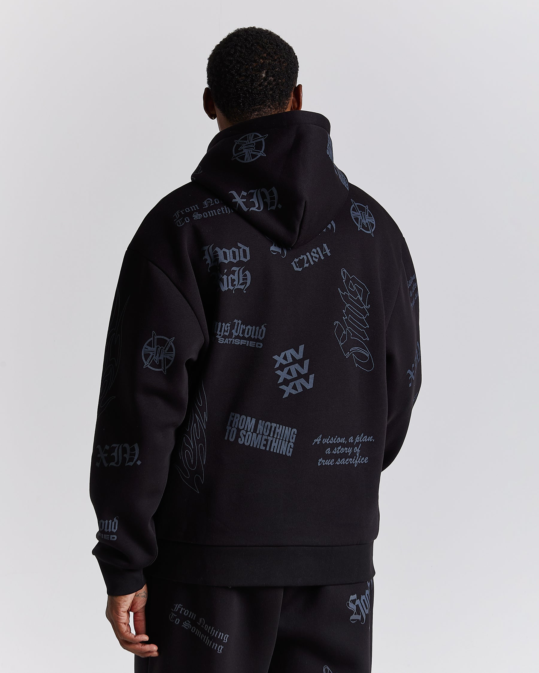 Chroma Oversized Hoodie - Black