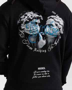 Conquer Hoodie - Black/White/Blue