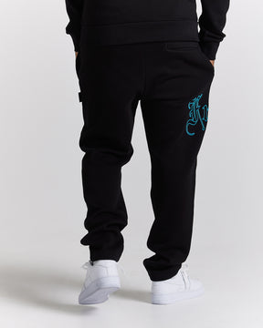 Conquer Joggers - Black/White/Blue