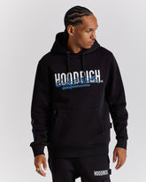 Splatter Hoodie - Black/White/Blue