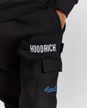 Splatter Joggers - Black/White/Blue