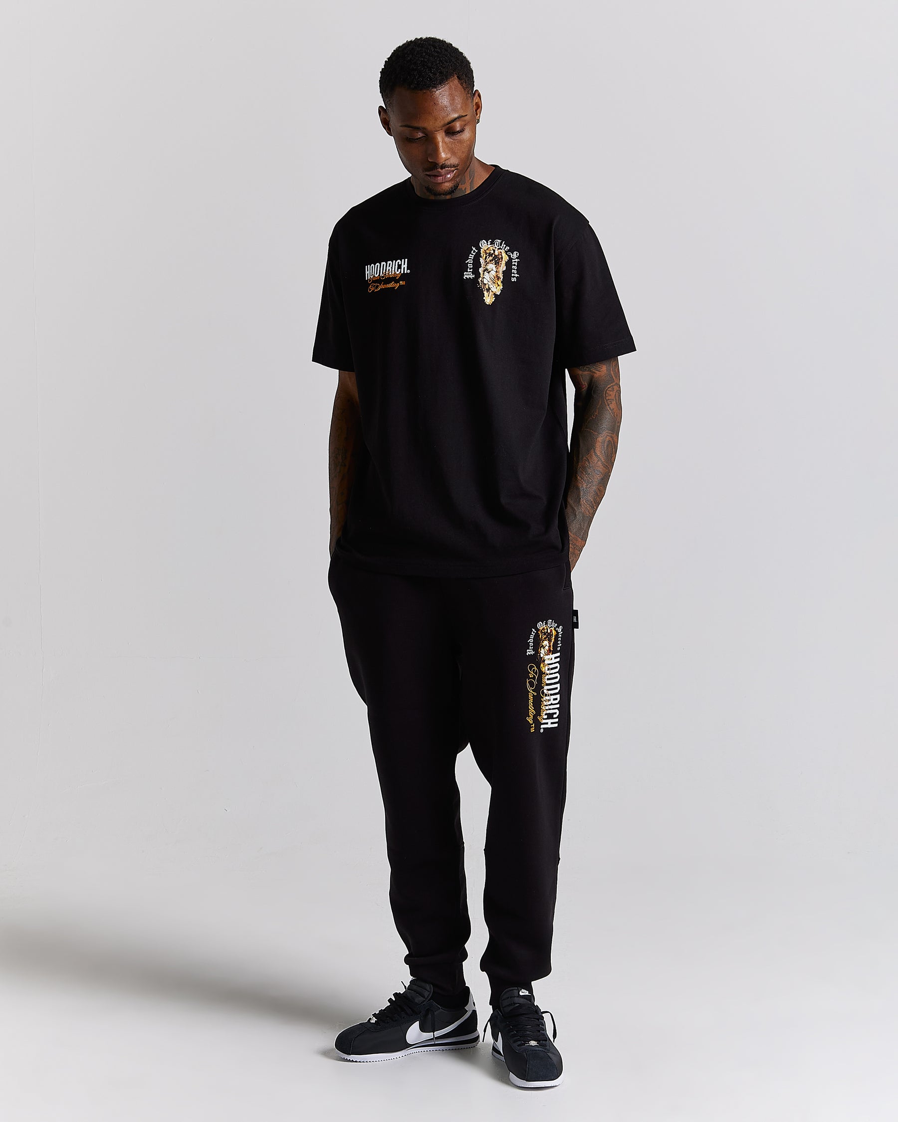 Vici T-Shirt - Black/White/Orange