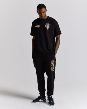 Vici T-Shirt - Black/White/Orange