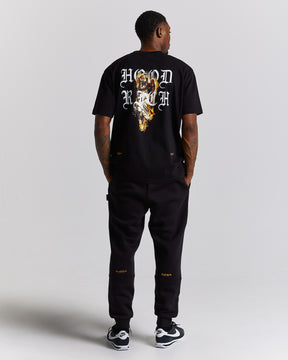 Vici T-Shirt - Black/White/Orange