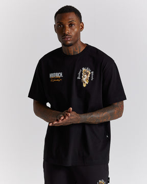 Vici T-Shirt - Black/White/Orange