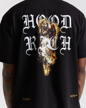 Vici T-Shirt - Black/White/Orange