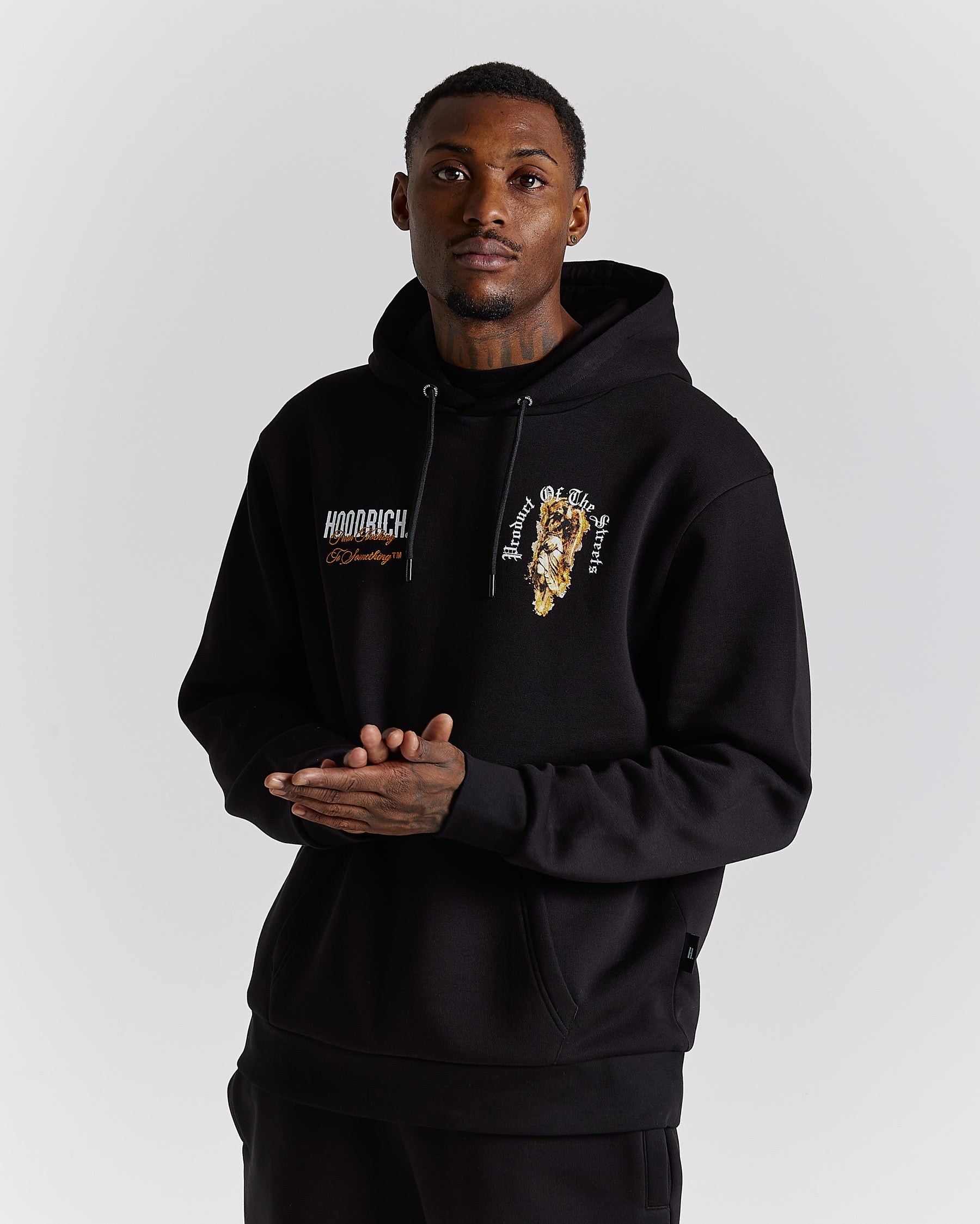 Vici Hoodie - Black/White/Orange