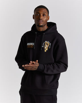 Vici Hoodie - Black/White/Orange