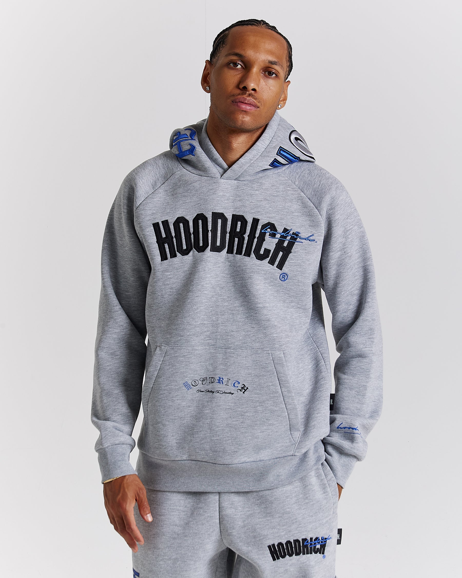 Heat Hoodie - Grey/Black/Blue