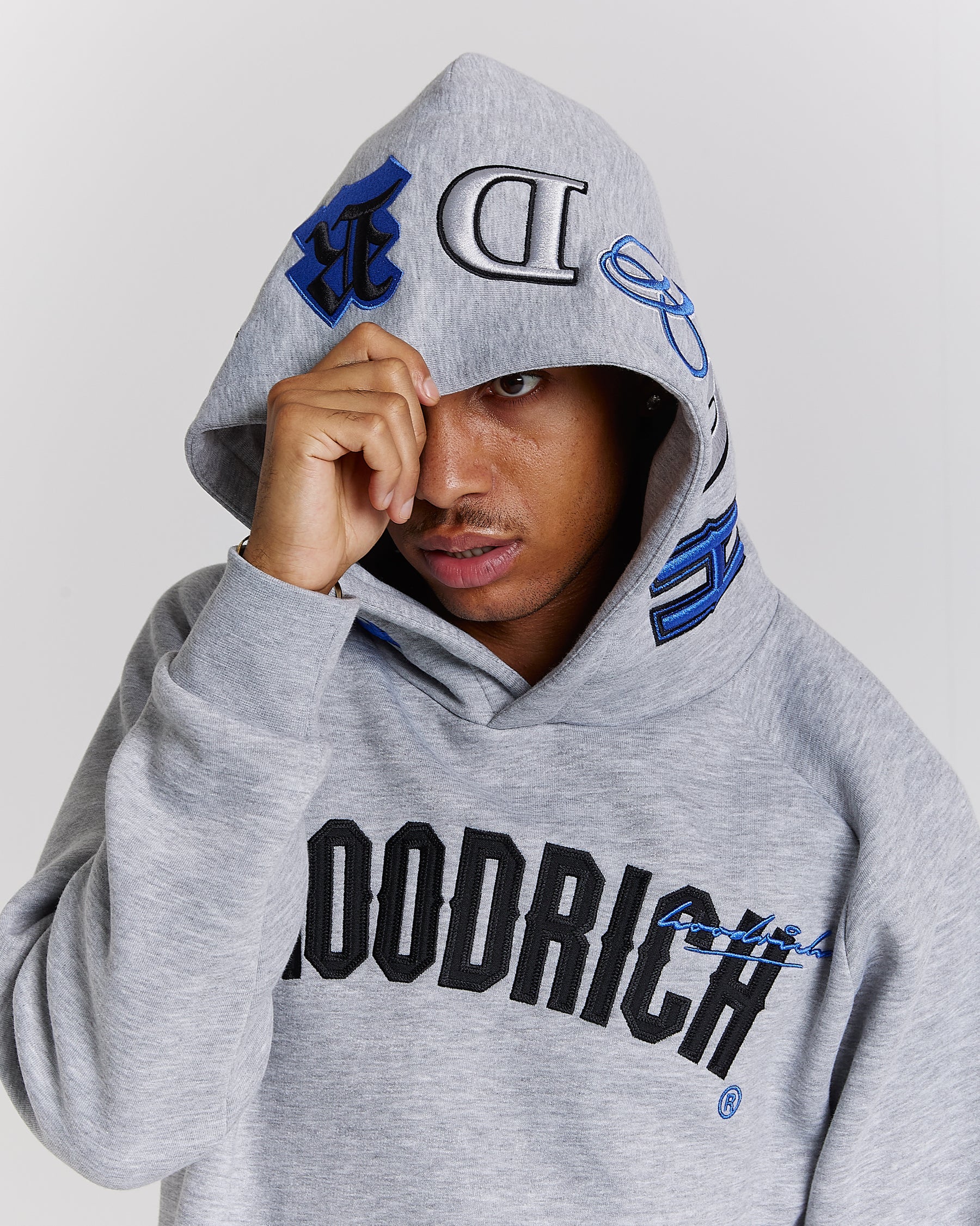 Heat Hoodie - Grey/Black/Blue