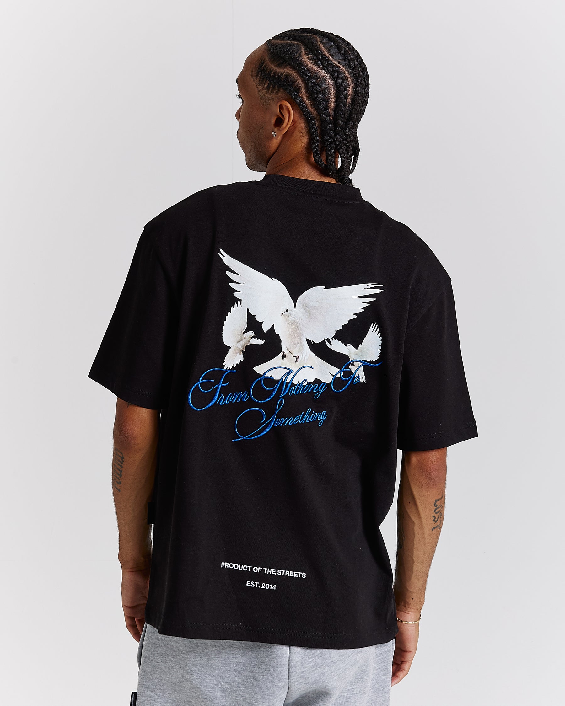 Take Flight Oversized T-Shirt - Black/White/Blue