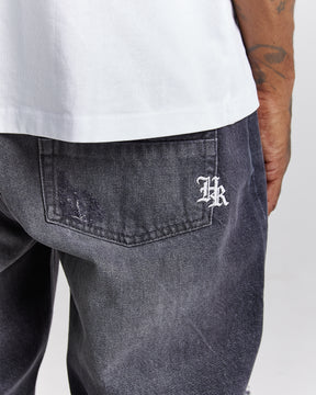 Rebellion Denim Jeans - Grey Wash