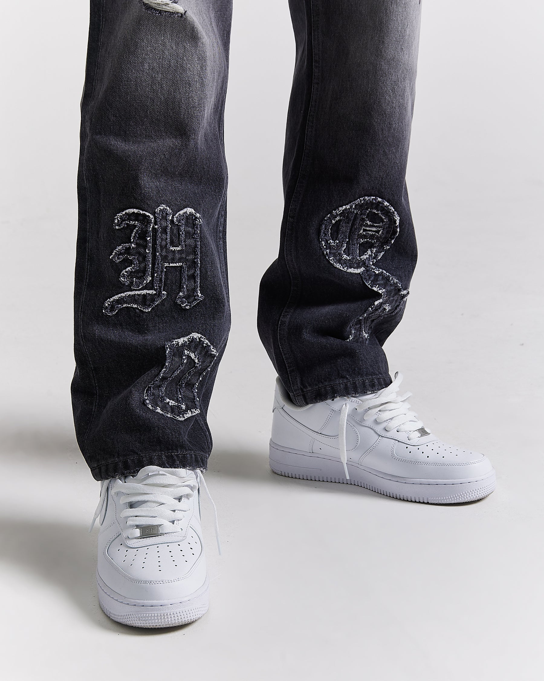 Rebellion Denim Jeans - Grey Wash