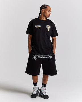 Galaxy Oversized Shorts - Black/White