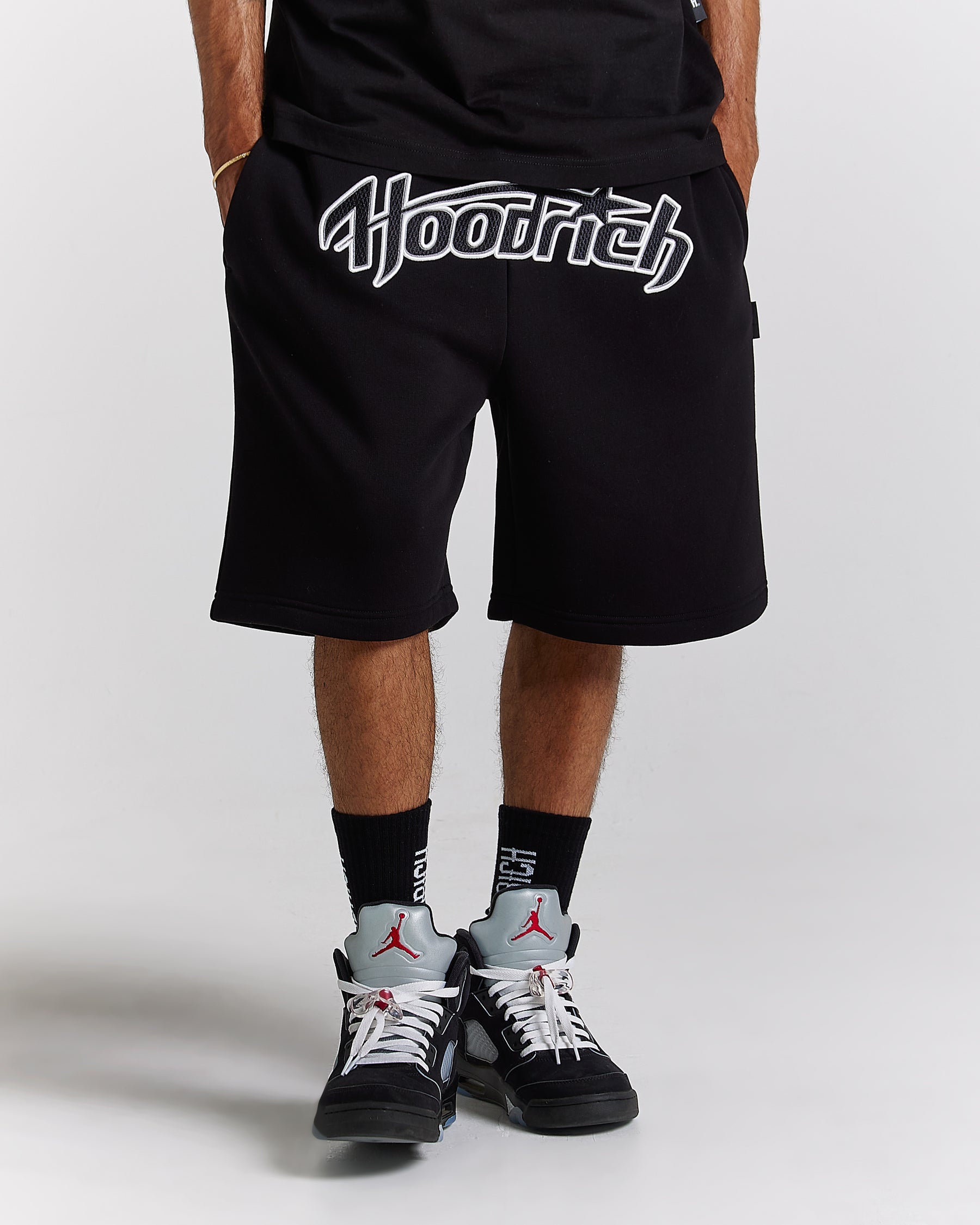 Galaxy Oversized Shorts - Black/White