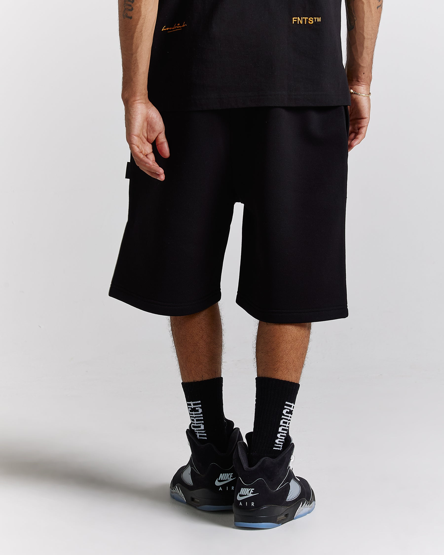 Galaxy Oversized Shorts - Black/White
