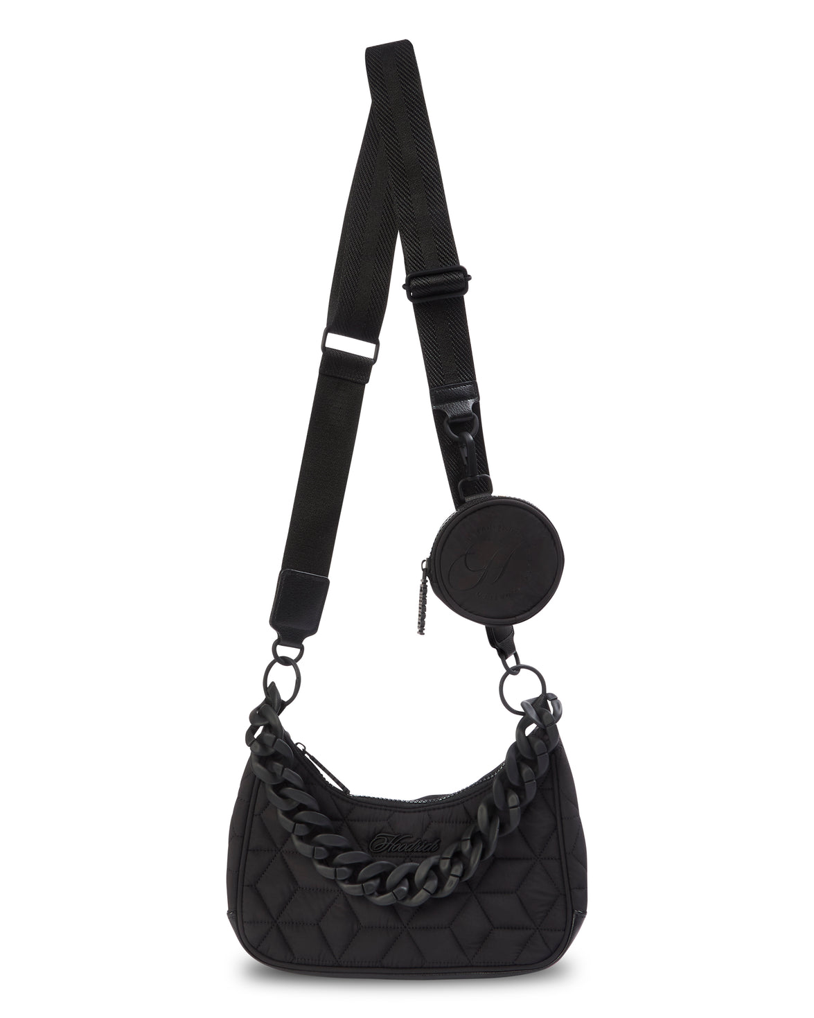 Charmer Womens Crossbody Bag - Black