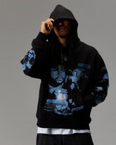 Hustle Boyz N The Hood Hoodie - Black/Blue