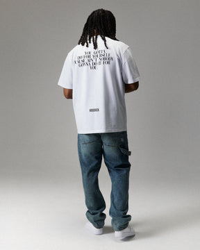 Grit Boyz N The Hood T-Shirt - White/Black