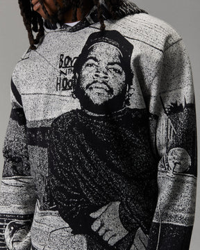 Cruz Boyz N The Hood Tapestry Hoodie - Black/Grey