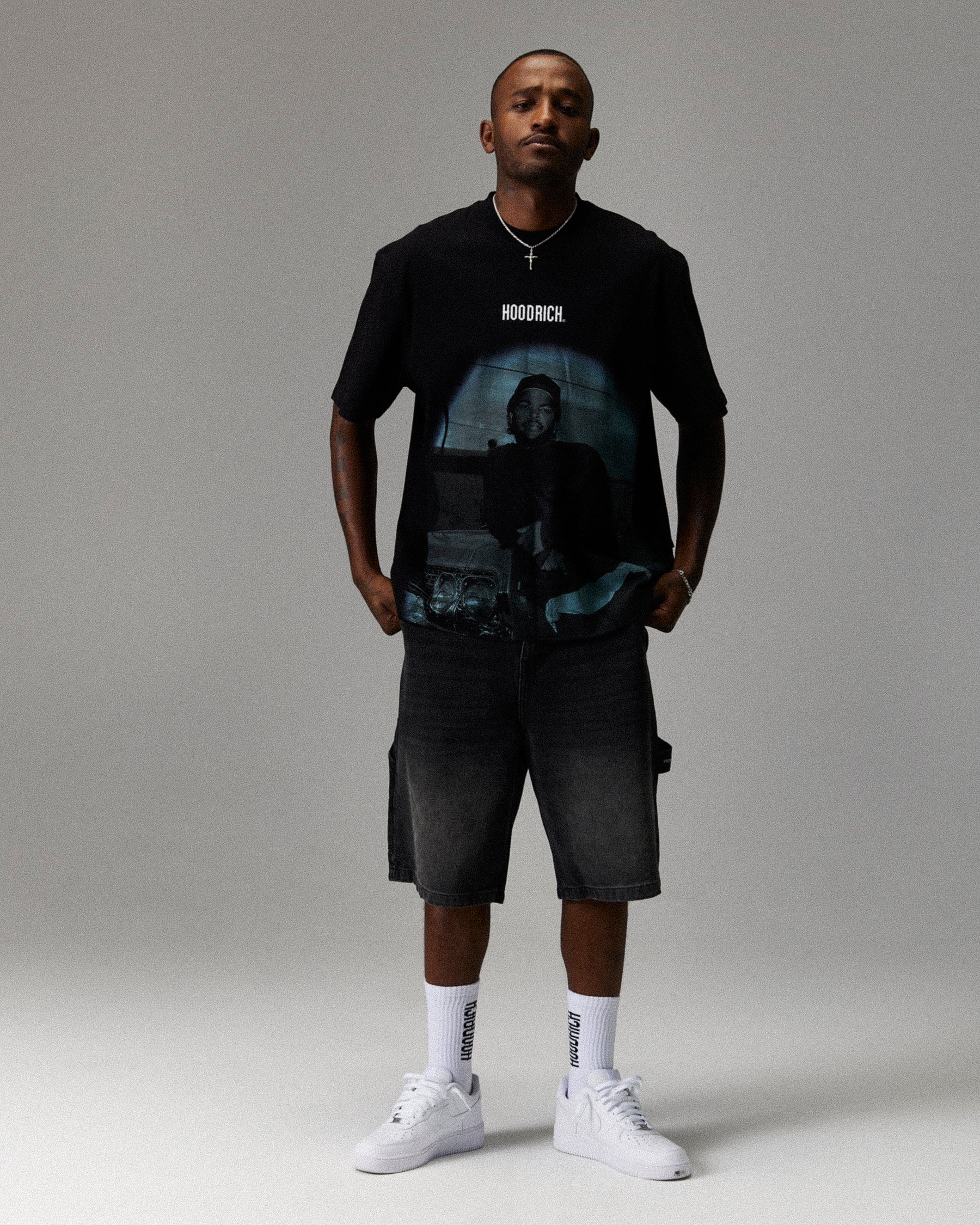 Ryder Boyz N The Hood T-Shirt - Black/Grey