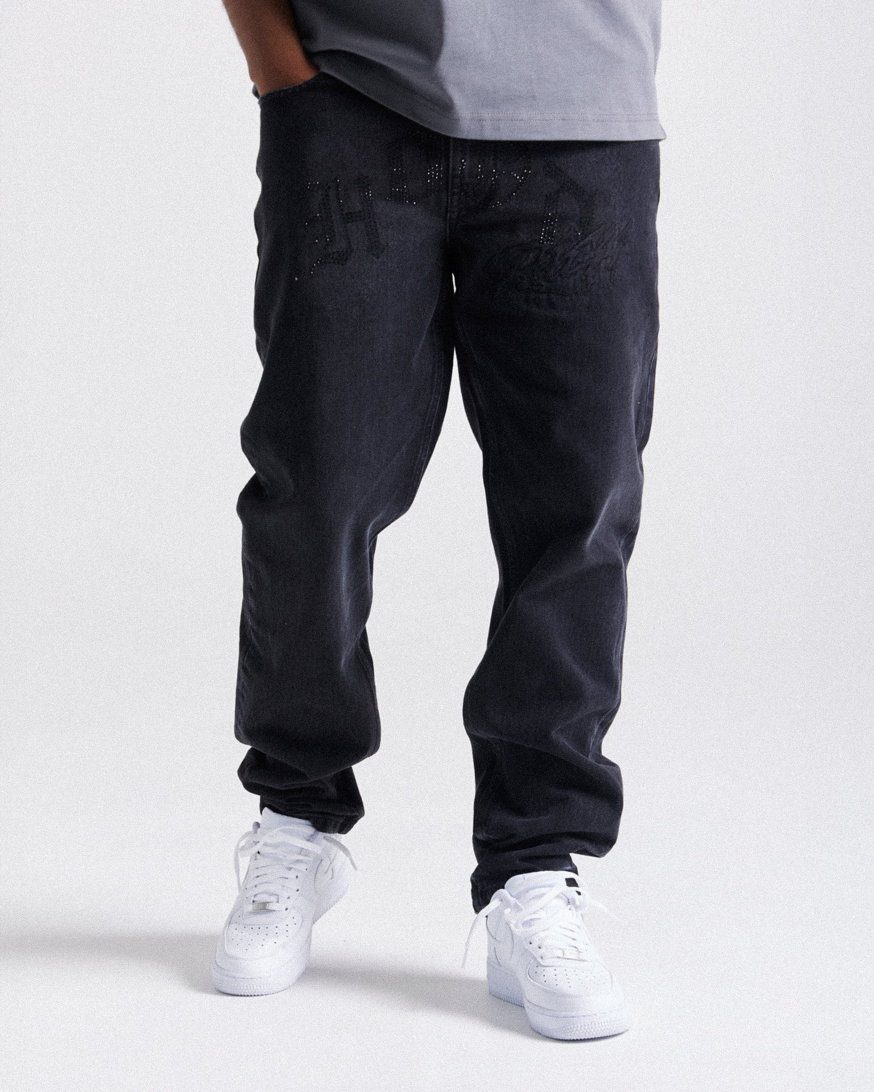 Iron Denim Jeans - Washed Black