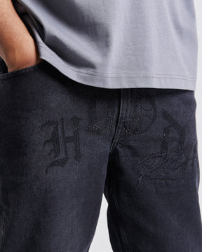 Iron Denim Jeans - Washed Black