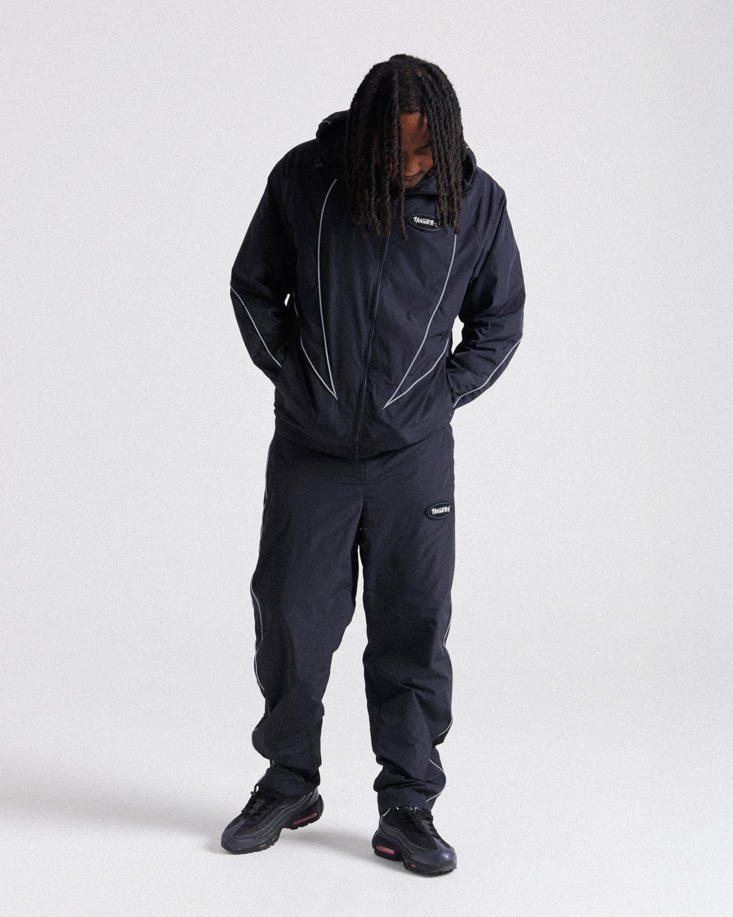 Octave Hooded Woven Jacket Hoodrich Cypher Woven Jacket Black