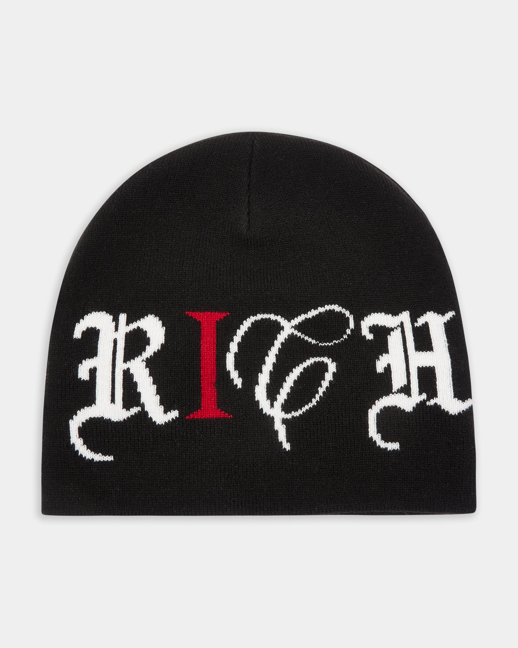 OG Heat Fitted Beanie  - Black/White/Red