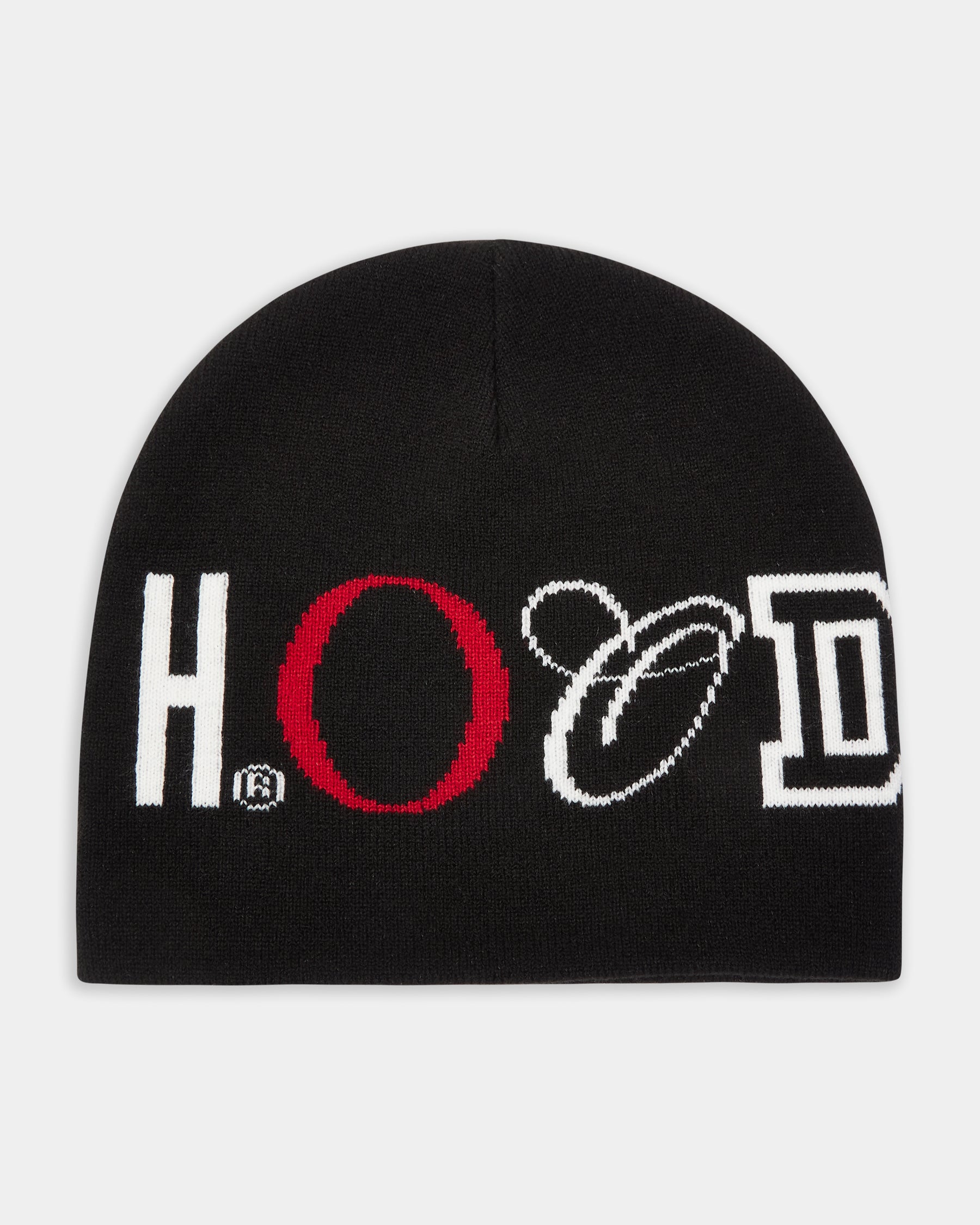 OG Heat Fitted Beanie  - Black/White/Red