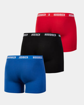 Stadium 3 Pack Boxers - Red/Blue/Black