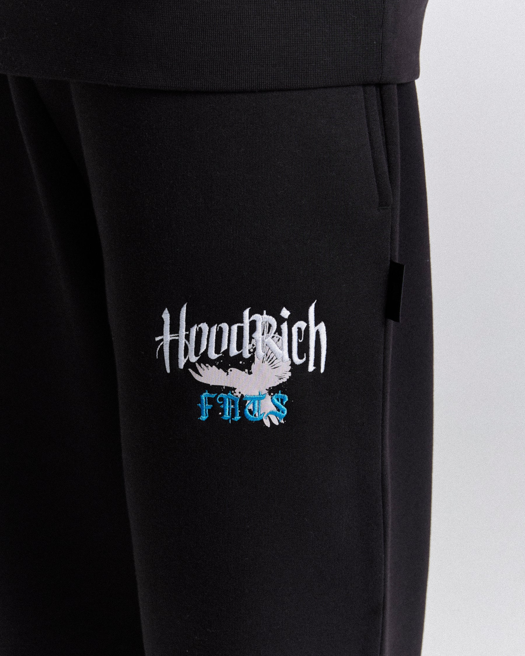 Rise Oversized Joggers - Black/White/Blue