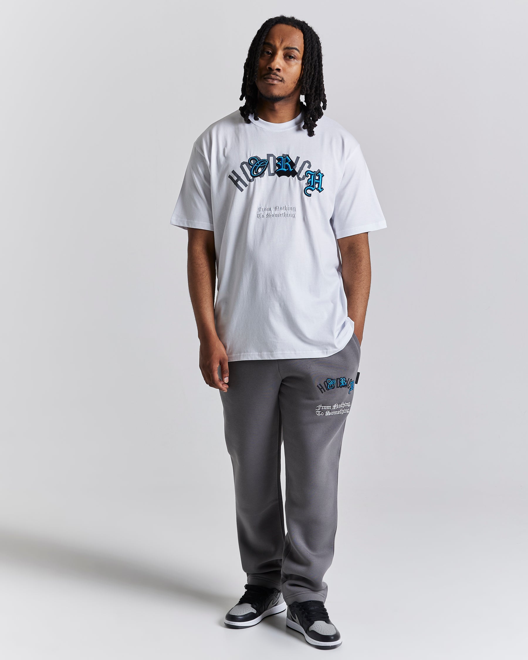 Shadow T-Shirt - White/Grey/Blue