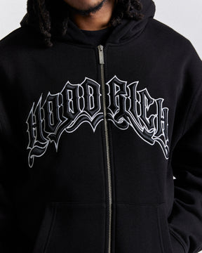 Ritual Zip Hoodie - Black/White