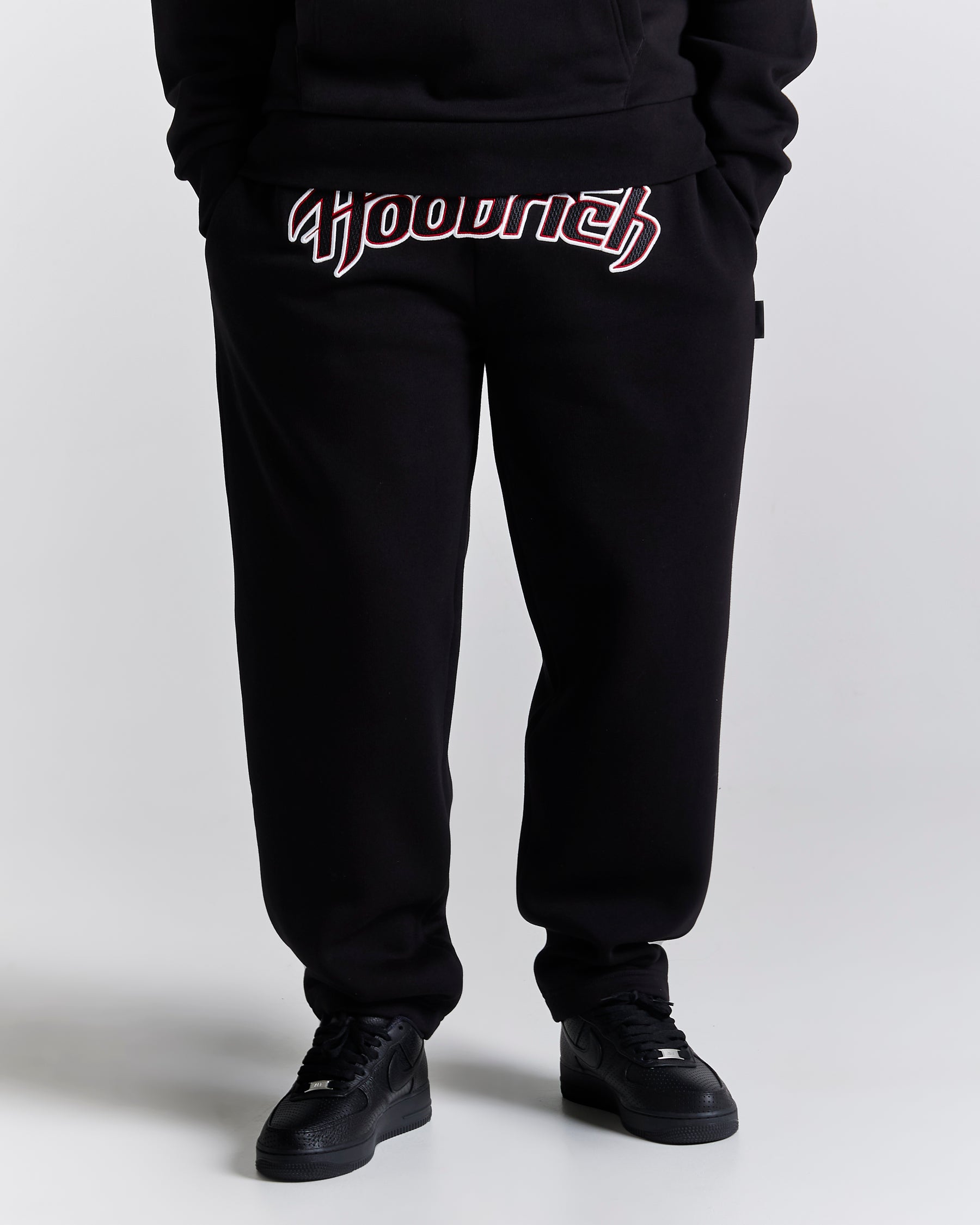 Galaxy Oversized Joggers - Black/White/Red