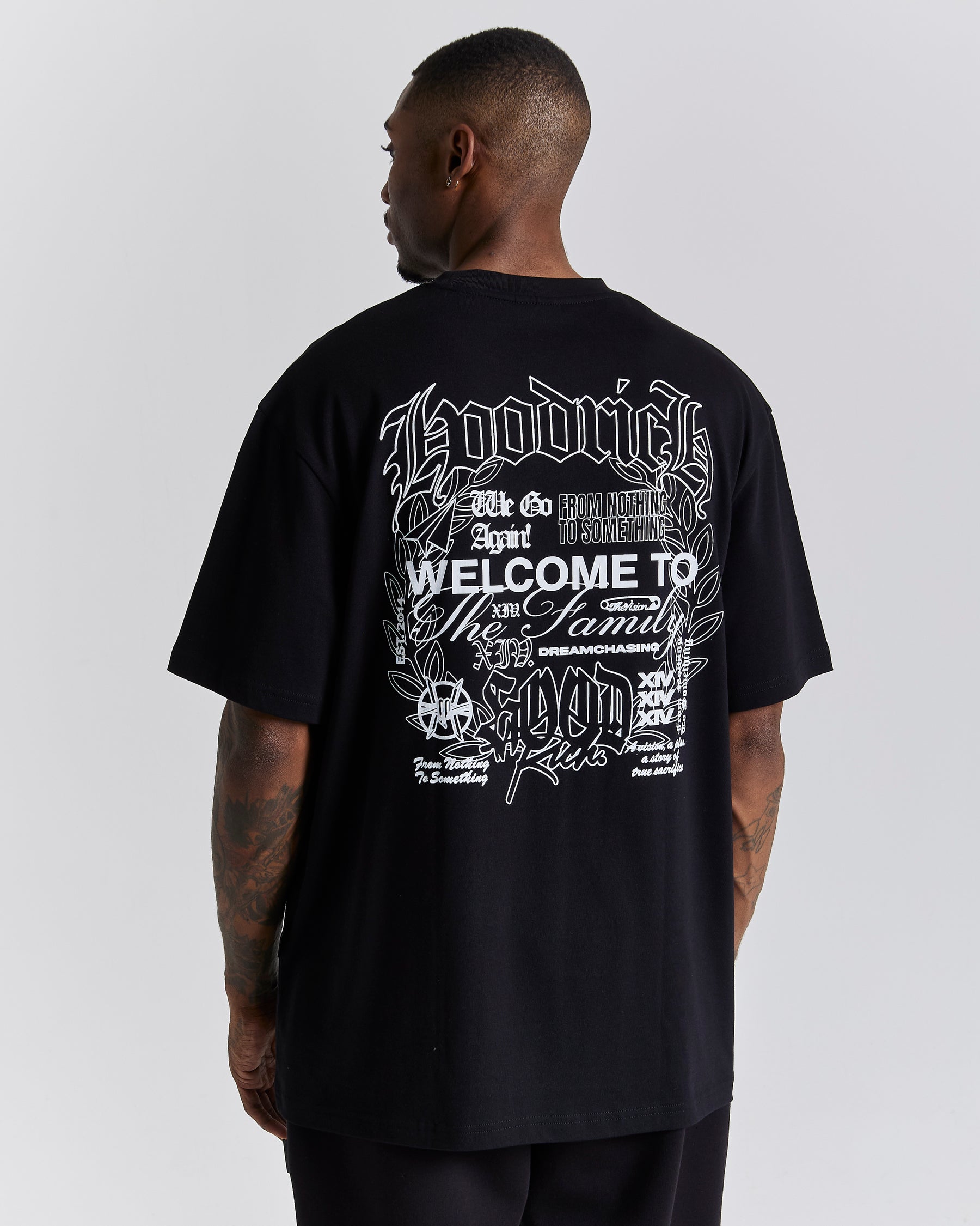 Asphalt Oversized T-Shirt - Black/White