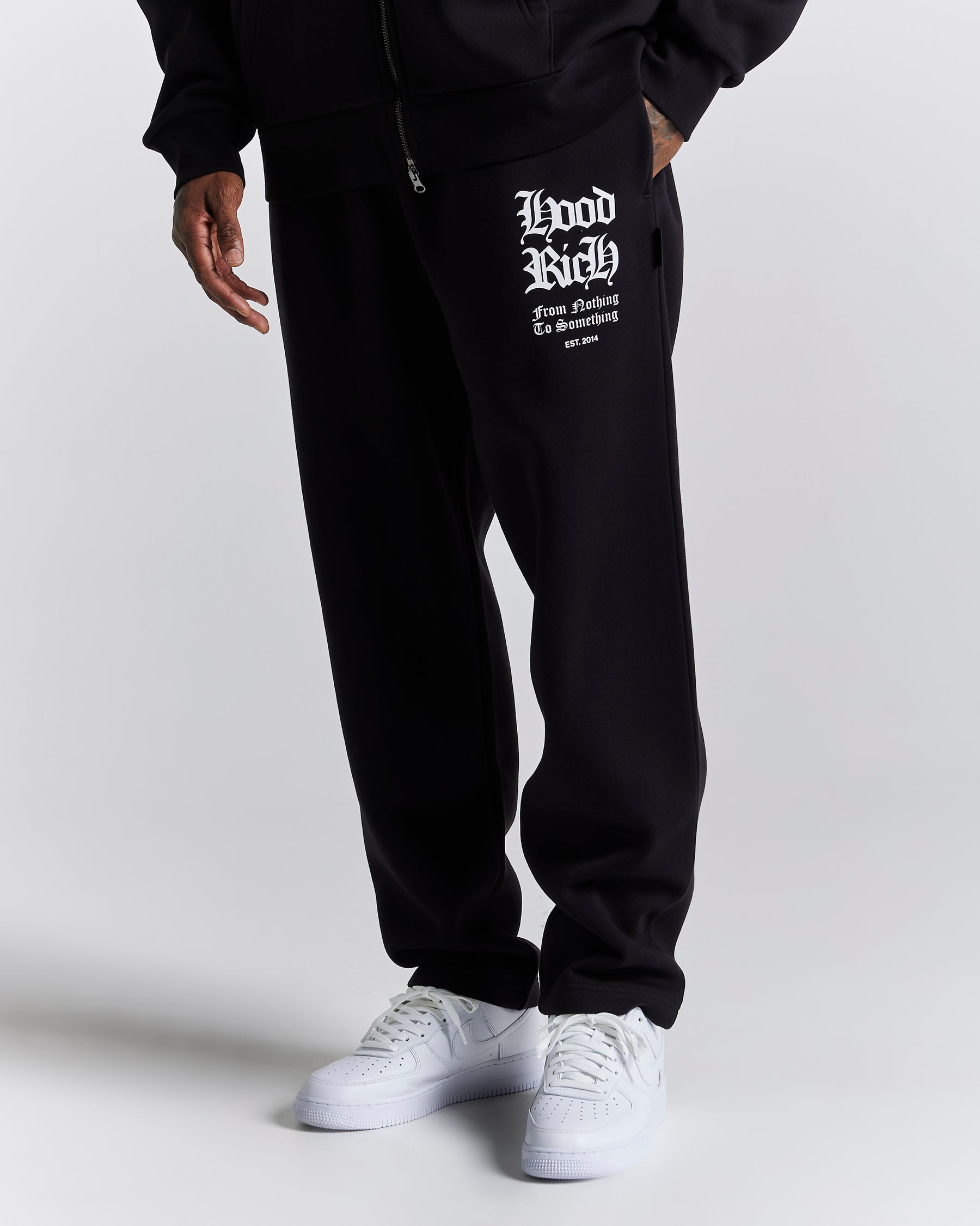 Asphalt Oversized Joggers - Black/White