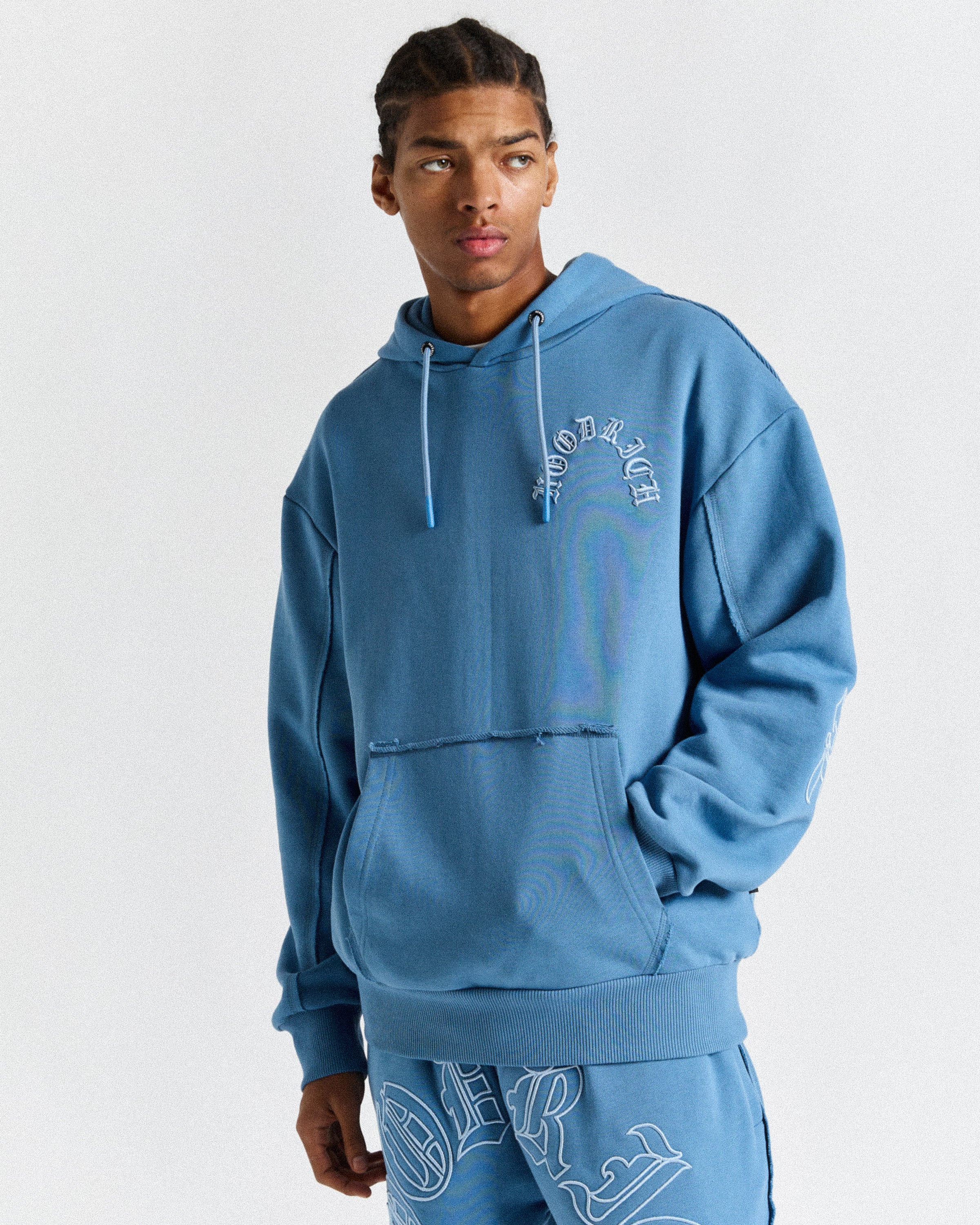 Helix Oversized Hoodie Blue