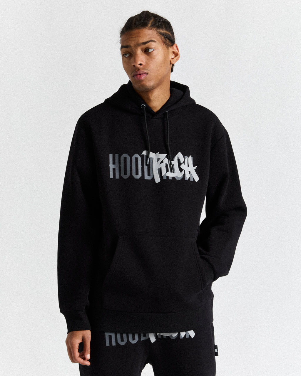 Black graffiti cheap hoodie