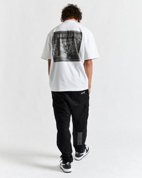 Graffiti Shutter T-Shirt - White/Grey