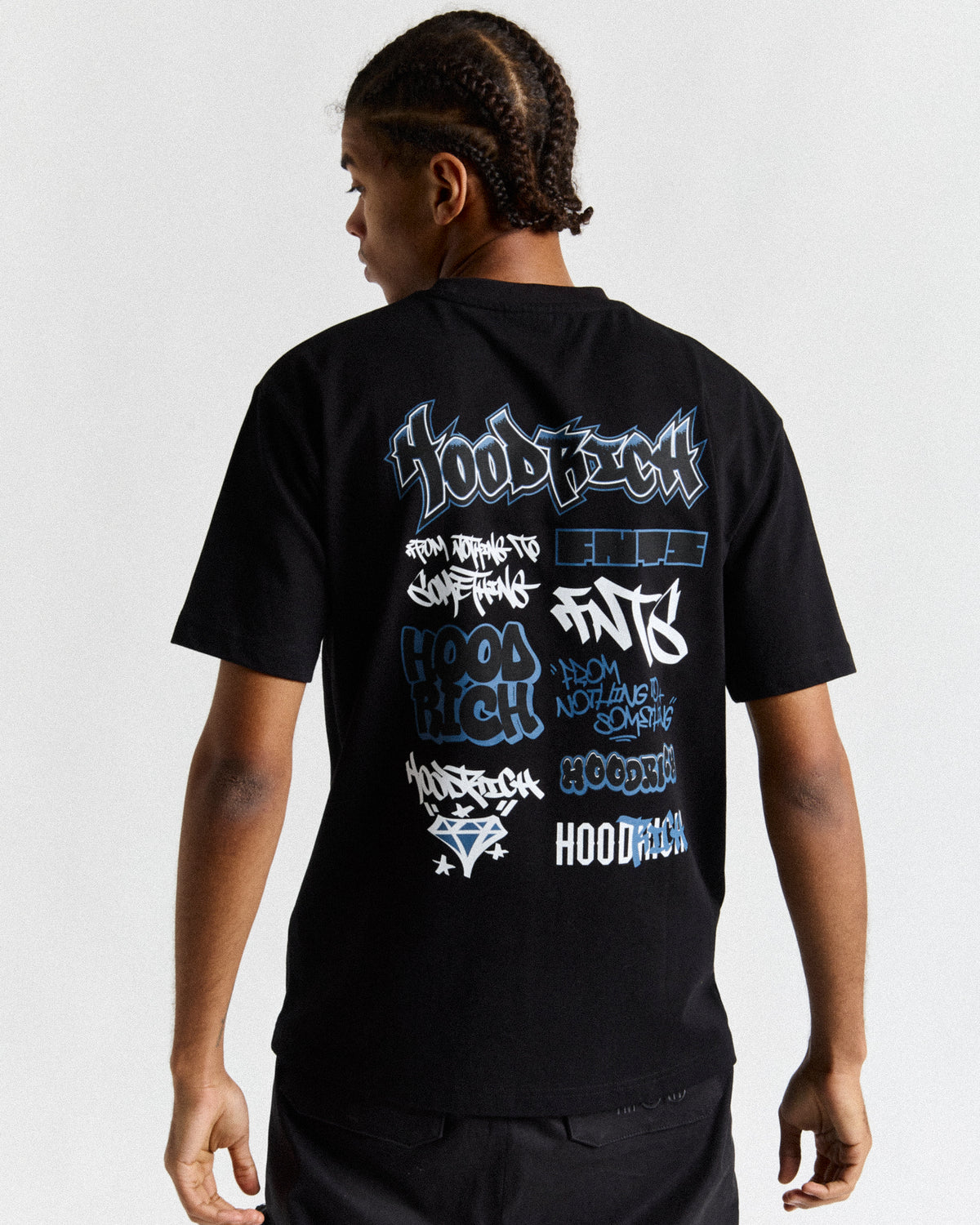 Graffiti Tag T-Shirt - Black/Blue