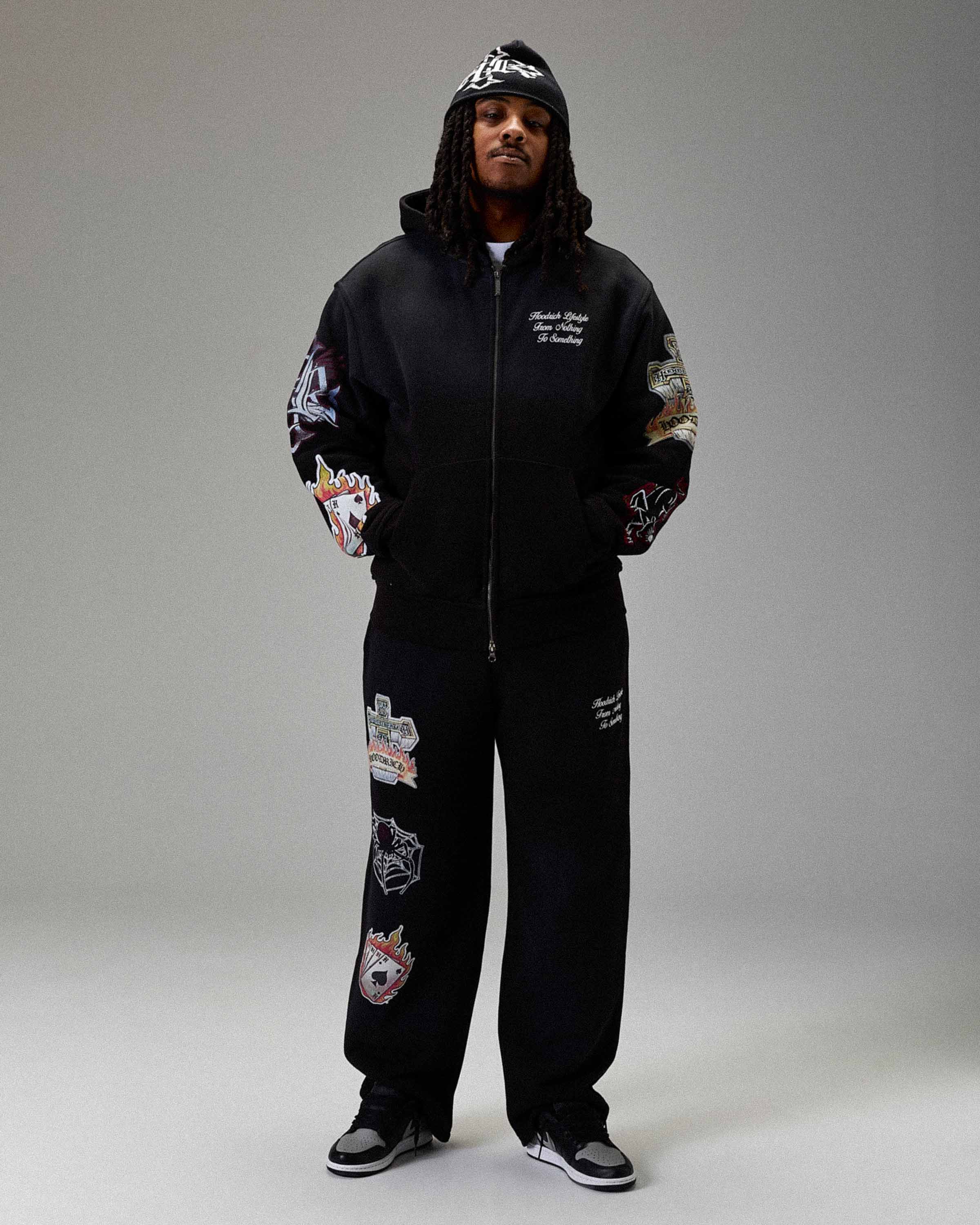 The Winner's Circle Phase Oversized Zip Hoodie - Black