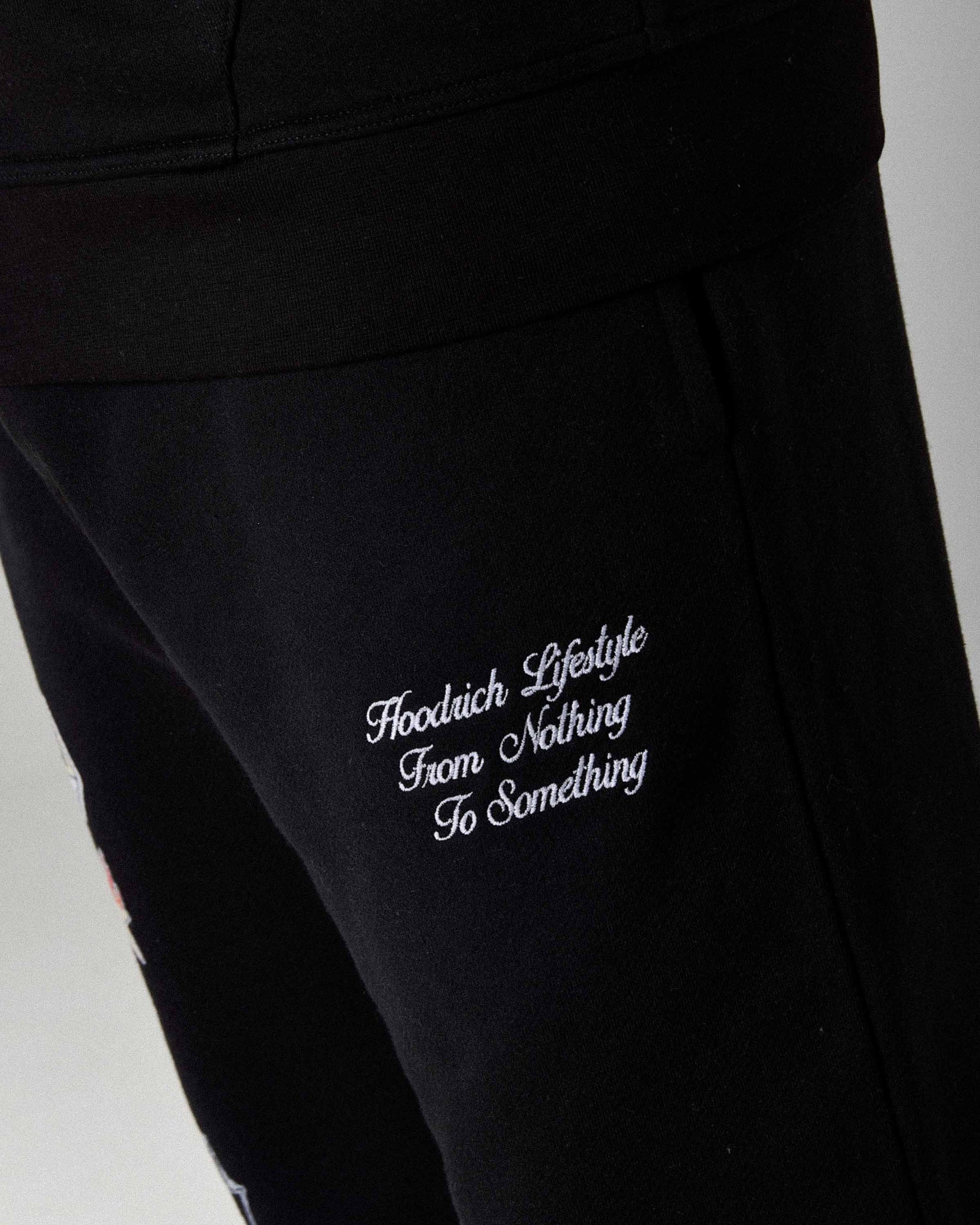 The Winner's Circle Phase Oversized Open Hem Joggers - Black